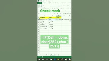 Check Box and wMark Against Completed Tasks in Excel| Subscribe for more