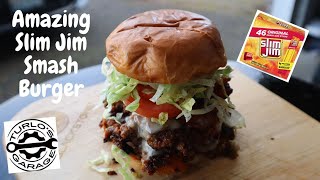 Slim Jim Smash Burger #smashburger #slimjim #burger #beef