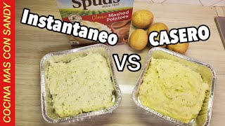 PURE DE PAPA INSTANTANEO VS PURE DE PAPA CASERO :)