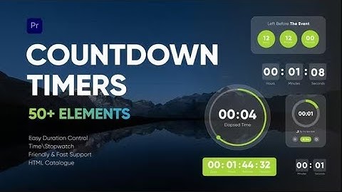 Countdown Timers | Premier Pro Template | Videohive