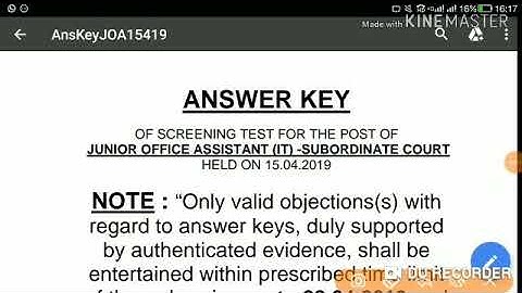 Hp High Court JOA ( IT ) Official Answer Full Paper Solved | Held on - 15 April 2019 |