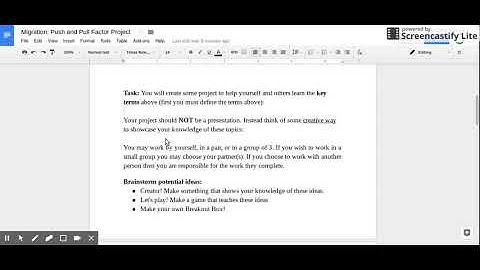 Migration Project Directions Video