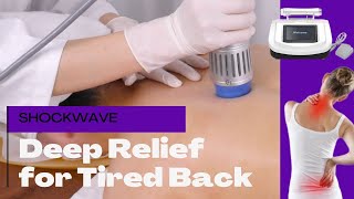 Relieve Muscle Tension and Body Aches Fast with Electric Shockwave Therapy | Model: WL-SW6