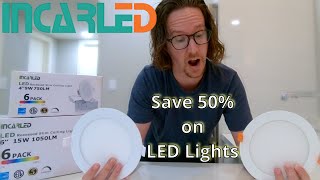 INCARLED Slim LED Lights - 50% less than Big box store lights