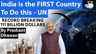 India is the FIRST Country To Reach 111 Billion Dollars Says UN | Record Breaking Remittance
