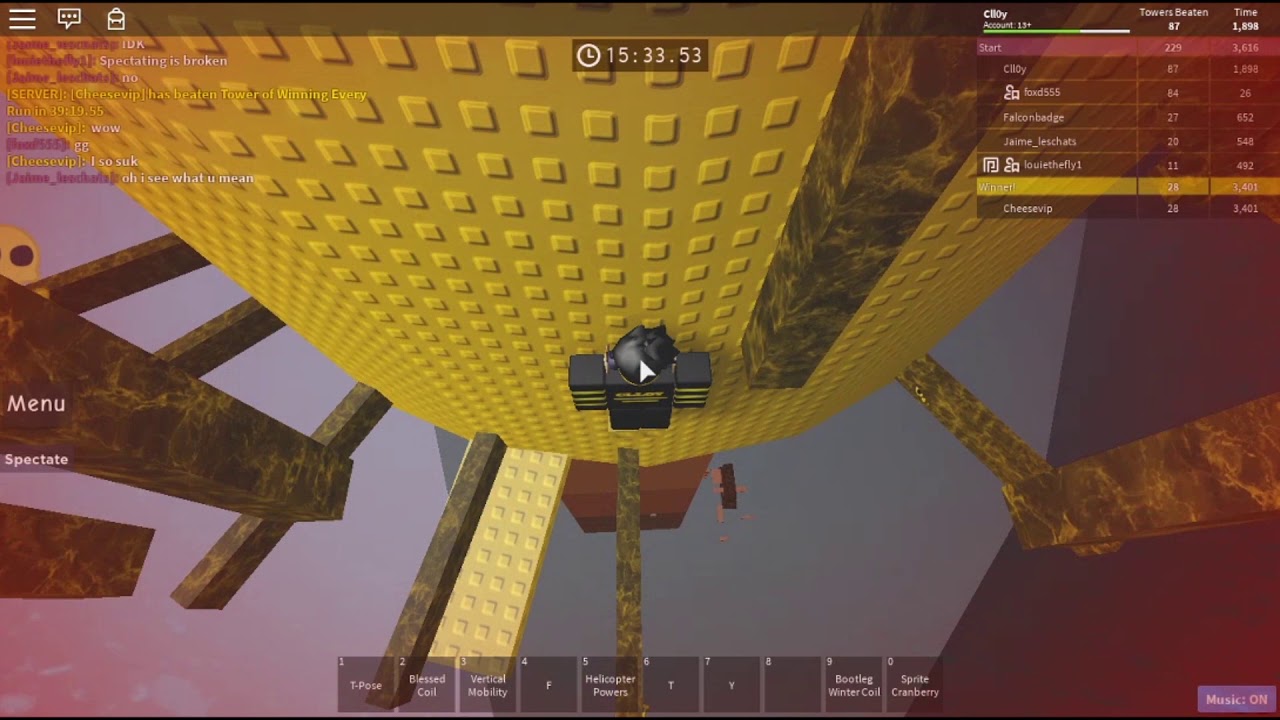 Roblox Jtoh Ring 3 4 By Bauer 10000 - roblox tower of zespluz with fails and cheat youtube