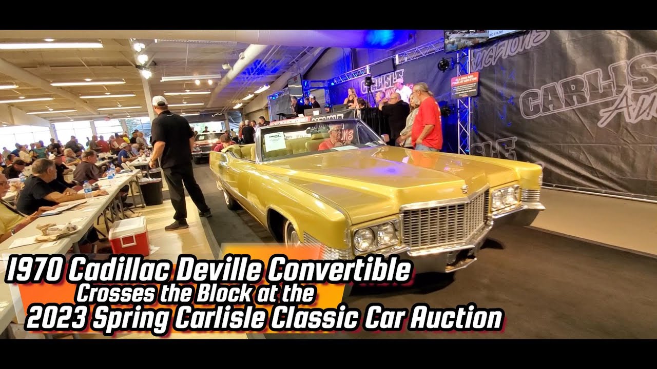 1970 Cadillac Deville Convertible At the 2023 Spring Carlisle Collector Car Auction 