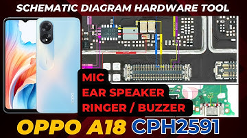 oppo a18 cph2591 Speaker / Buzzer / Ringer and Mic problem complete solution with Schematic Diagram
