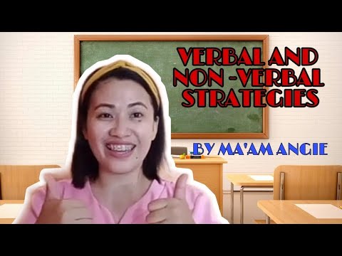 VERBAL AND NON-VERBAL STRATEGIES