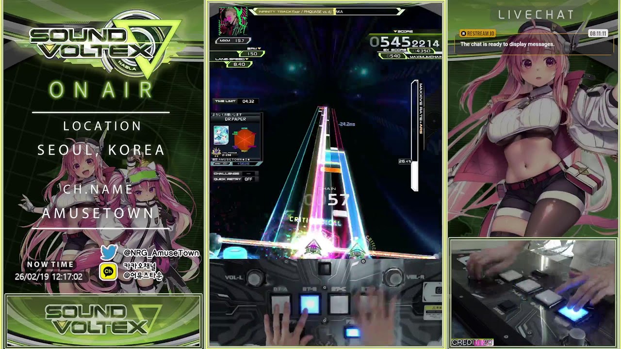 AmuseTown] SDVX -Valkyrie model- Live stream - YouTube