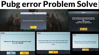 PUBG error problem solve - unknown error please restart your device and try again error code #shorts