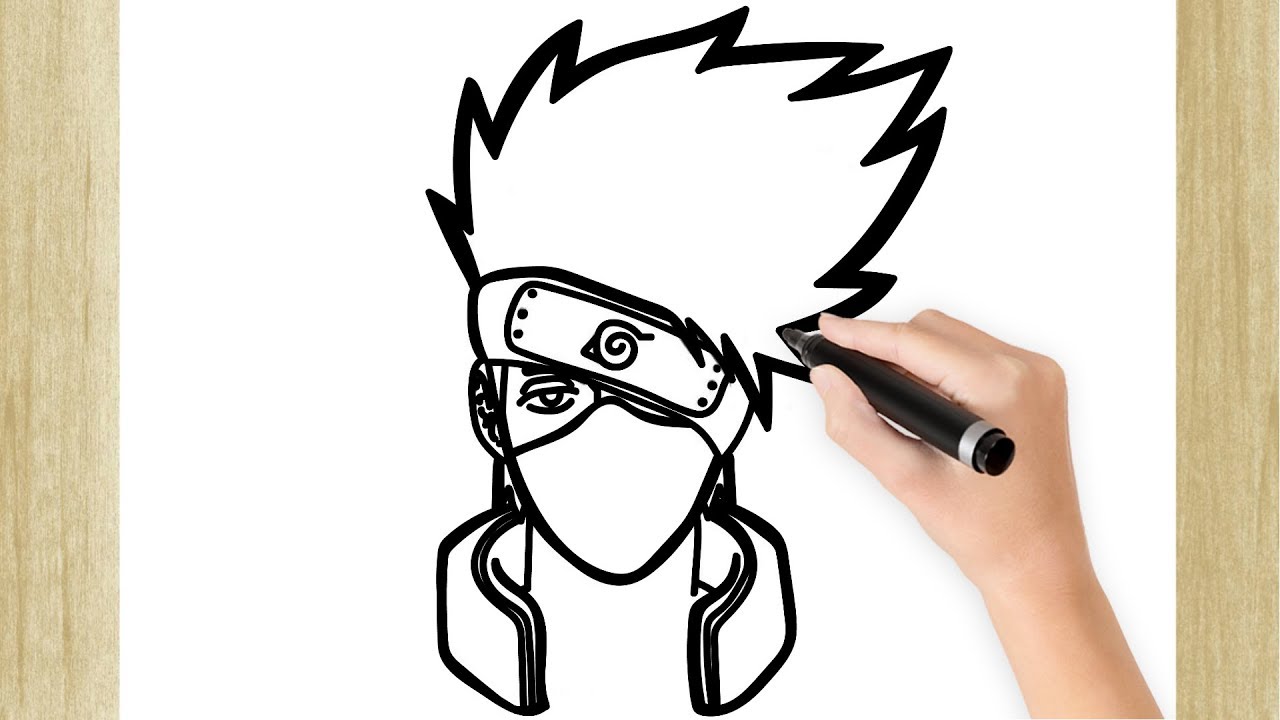 COMO DESENHAR O ROSTO SASUKE/NARUTO FÁCIL 