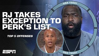 RJ torches Perk’s Big List of best offenses 🔥 | NBA Today