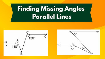 How to find missing angles in parrallel lines