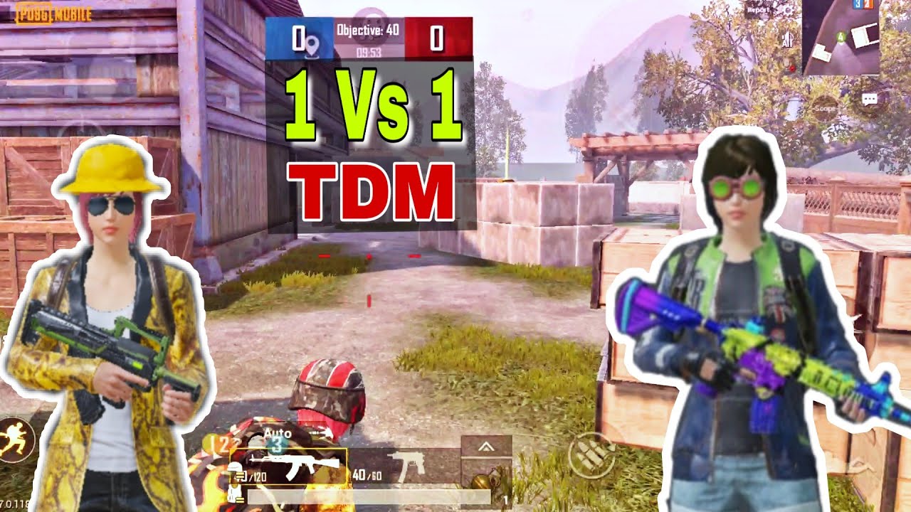 1 Vs 1 TDM Gameplay with Power of AKM by Doxy games.