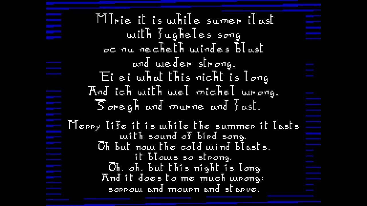 Medieval England - Anon. 1225: Miri it is (ZX Spectrum 1 bit beeper cover (Fuse Unfiltered)) Medieval England - Anon. 1225: Miri it is (ZX Spectrum 1 bit beeper cover (Fuse Unfiltered))