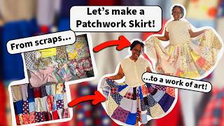 Let's make a Fancy Patchwork Skirt! | A *Confident* Beginner Upcycle Tutorial