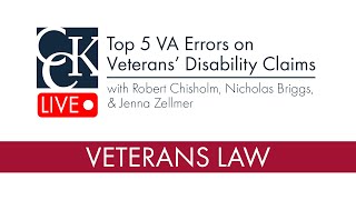 Top 5 VA Errors on Veterans