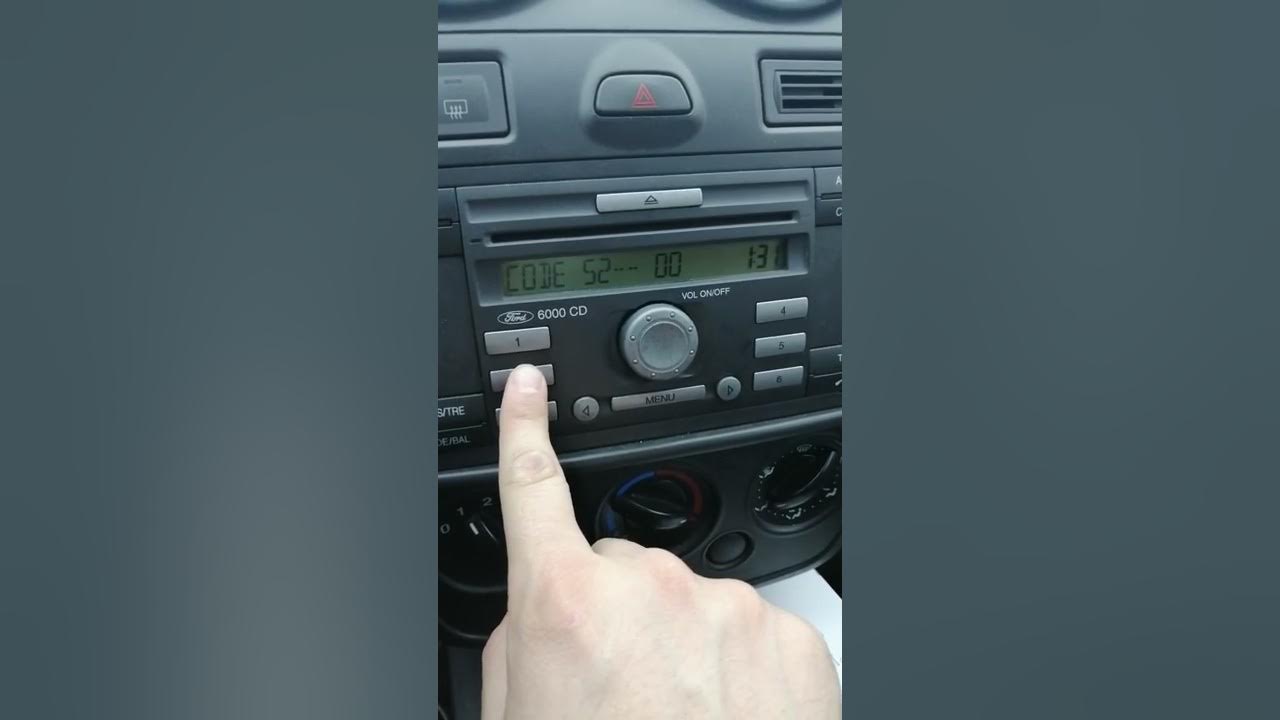 Ford Fiesta 2006 radio code