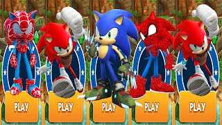Sonic Dash - Boscage Maze Sonic vs Spider Sonic Runner vs Red Sonic Boom from Subway Surfers screenshot 5