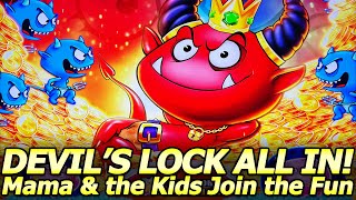 NEW Devil's Lock All-In Slot Machine! First Attempt with Mama Bonus and Twins Feature at Yaamava!