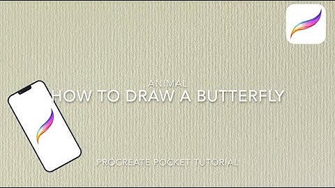 How to draw a butterfly (Procreate Pocket Tutorial)