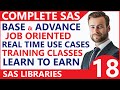 SAS Tutorial For Beginners👌 SAS Libraries - How Do I Create a Permanent Library in SAS? 👍Video - 18