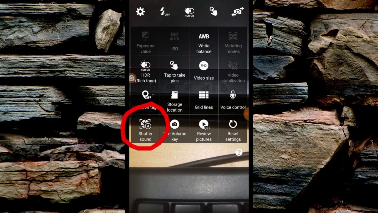 Turn Off Camera Shutter Sound Samsung Galaxy Note YouTube