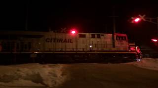 CN 588:SB avec CREX 1510 & GECX 7341 a Desbiens/Qc 20 mars 2018