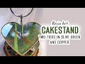 Resin Art - Two tiered cake stand - Full length tutorial