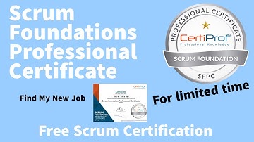 Free Certification(100% Free )| Scrum Foundations Professional Certificate| Free Scrum certification