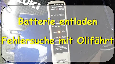 Wie schnell entlädt sich eine Motorradbatterie?