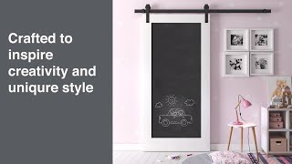 Urban Woodcraft Chalkboard Barn Door