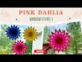 Origami Maniacs 522: Window Stars 1: Pink Dahlia