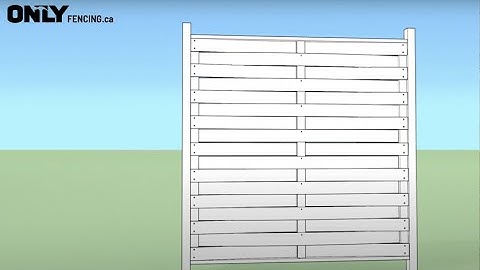 ONLY Fencing Basket Weave Fence Panel Instructions