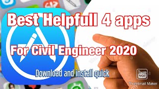 Best help full apps for||Civil Engineers||site constructions and interviews|2020 screenshot 4