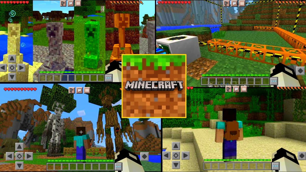 TOP 3 Melhores Mods para o seu Mundo Survival no Minecraft PE!!(THE ...