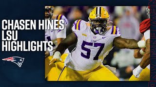 Chasen Hines College Highlights, LSU, OL | New England Patriots 2022 NFL Draft Pick