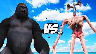 KING KONG VS SIREN HEAD - MONSTER BATTLE