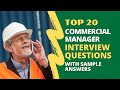 Top 20 commercial manager interview questions and answers in 2024