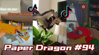 Dragon Puppet Crafts - Paper Dragon TikTok Compilation #94