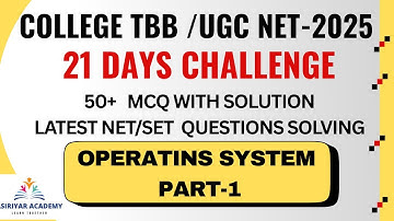 Success Plan – Operating System MCQ Marathon (Part-1) | College TRB Computer Science | NET EXAM-2025