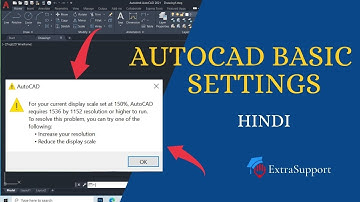 Fix the display scale warning in AutoCAD Solution | #ExtraSupport