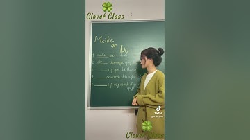 Cặp từ dễ gây nhầm lẫn MAKE or DO #english #hoctienganh #englishtips #makedo #xuhuong