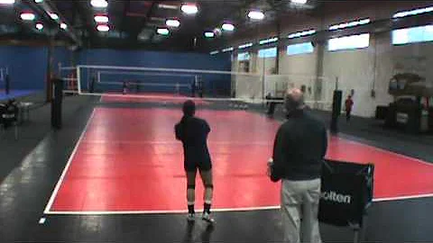 Setter Katie Dickins volleyball lesson 2013 w/ Jack Coberly Part 2 of 2