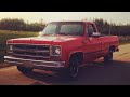 1975 GMC Sierra Donuts and burnouts