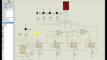 4-BIT Synchronous Counter Simulation ||Proteus|| 2021