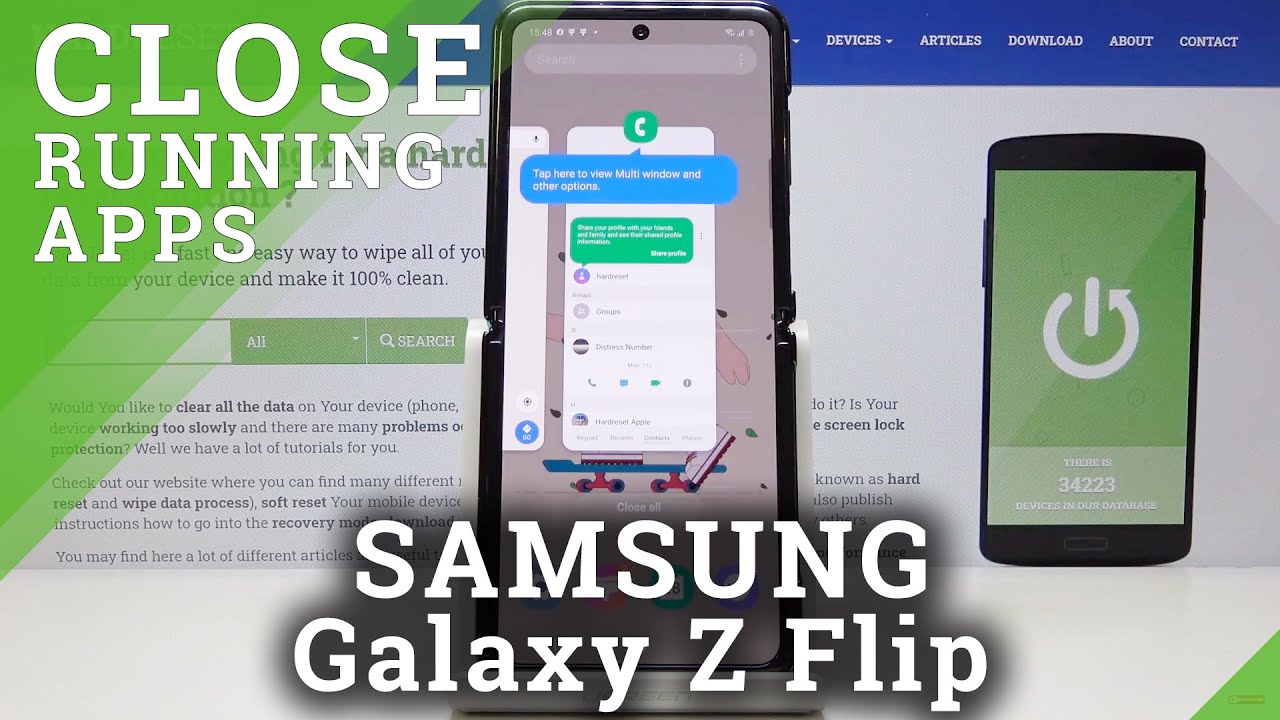 How to Turn Off Running Apps in Samsung Galaxy Z Flip ...