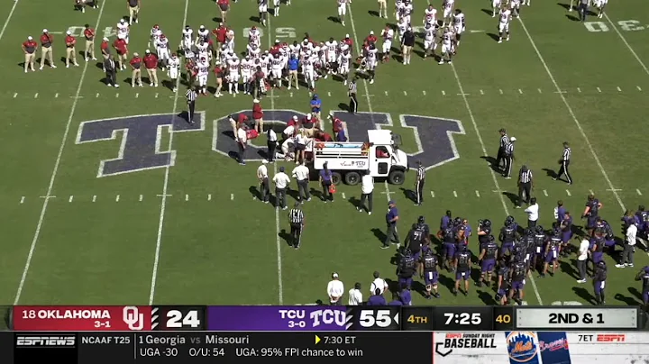 Oklahoma DB Damond Harmon Suffers Scary Injury vs ...