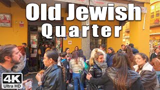 4k Walk around the Old Jewish Quarter - Feb 2024 - Virtual Tour - Seville, Spain